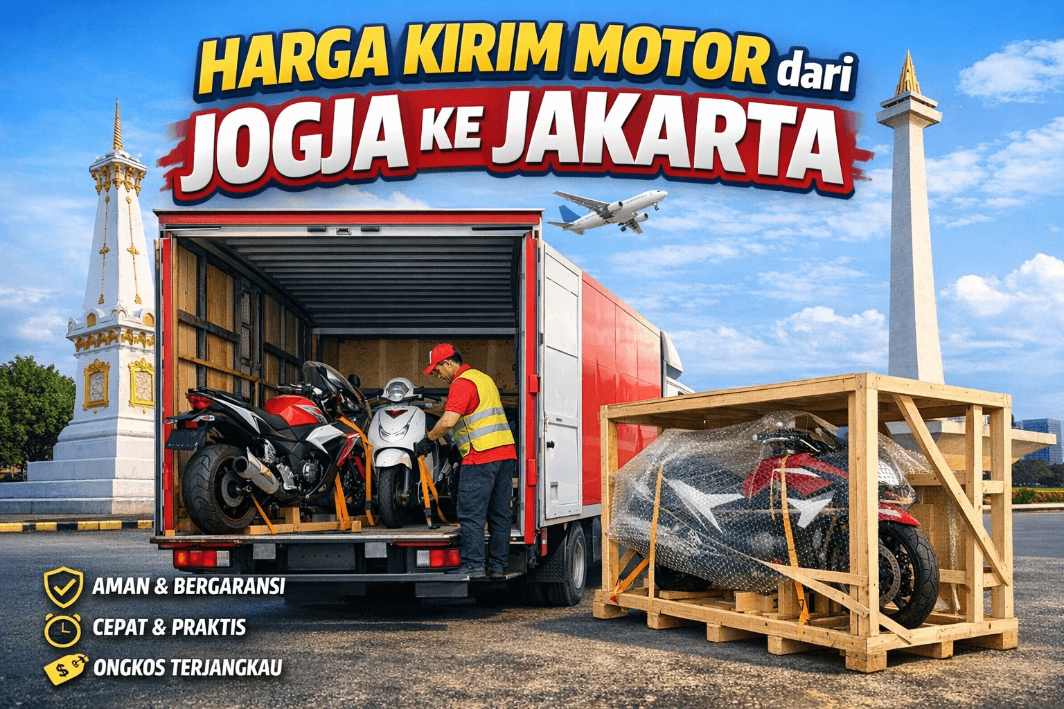 harga kirim motor dari jogja ke jakarta via jasa pengiriman cargo