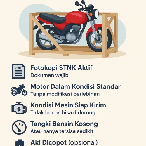 Syarat Kirim Motor J&T Cargo Jogja
