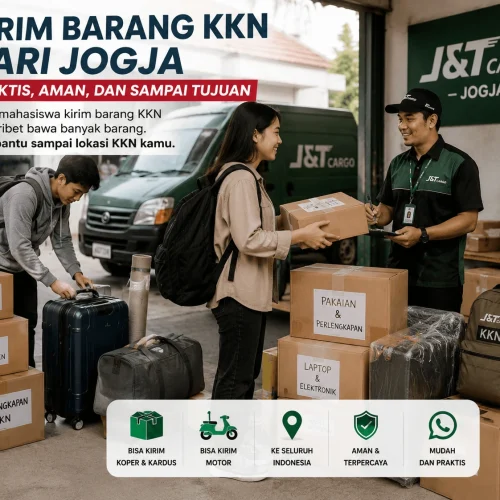 mahasiswa kirim barang KKN dari Jogja
